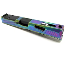 High Table Glock 17 Gen 5 W3 PVD Complete Slide RMR Cut  Black Ported Barrel