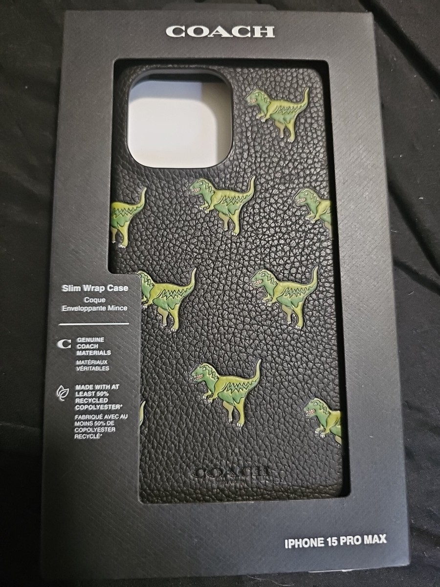 Coach Leather Slim Wrap Case for iPhone 15 Pro Max - Repeat
