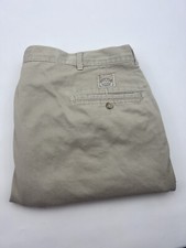 Vintage Polo Ralph Lauren 40x28 Khaki Pleated Chino Pants USA Made WIDE LEG