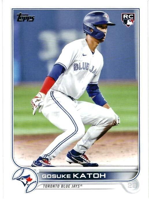 2022 TOPPS UPDATE # US41 - GOSUKE KATOH - TORONTO BLUE JAYS