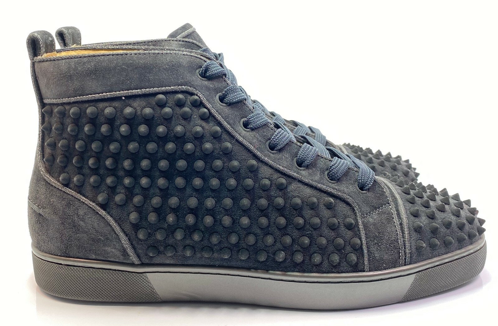 louboutin black glitter shoes