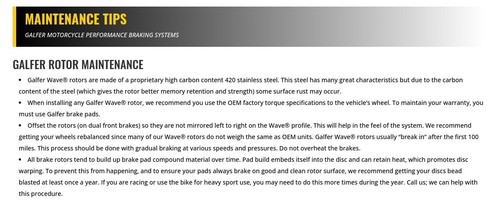 Harley Davidson 2013 Screaming Eagle Road King Galfer Wave Brake Rotor - Rear - Picture 3 of 7