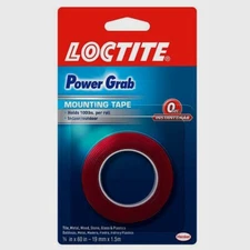 Loctite Power Grab Double Sided 3/4" W X 60" L Mounting Tape Clear Waterproof