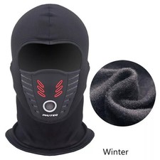 Lycra Balaclava Full Face Mask Men Women Cycling Ski Warm Neck Black Motor Bike
