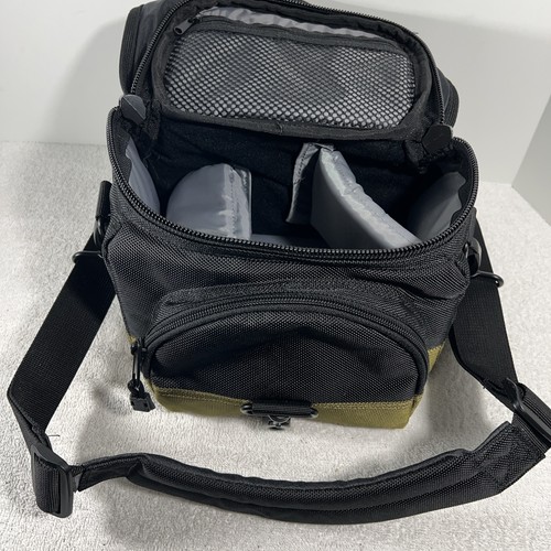 CANON Camera Custom Gadget Bag 100EG Black/Olive W/Strap Strap Zip Waterproof - Picture 8 of 15