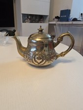 Théière Christophle GALLIA métal Argenté Bicolor avec Poinçon