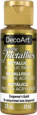 DecoArt Dazzling Metallics Acrylic Paint 2oz-Emperor's Gold