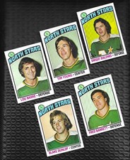 HIGH GRADE Minnesota North Stars Vintage Lot! 1976-77 LOU NANNE/YOUNG BARRETT +