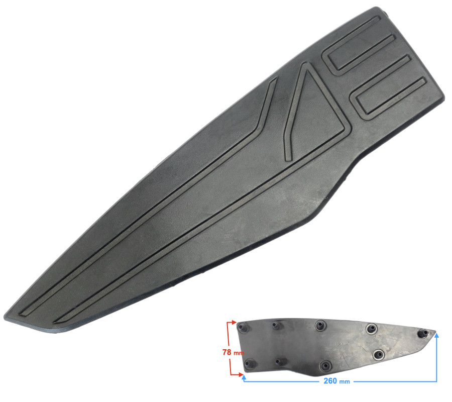 Pièce carrosserie repose-pieds haut droit VOGE SR125 scooter 125cc