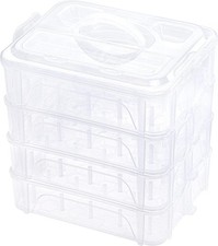 New brothread 4-Layer Stackable Sewing Thread Storage Box Organizer for 80 Spool
