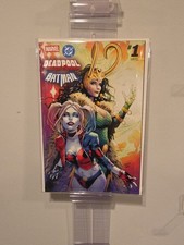 🔥 DEADPOOL / BATMAN #1 🔥 GREG LAND LOKI HARLEY VARIANT ⚡