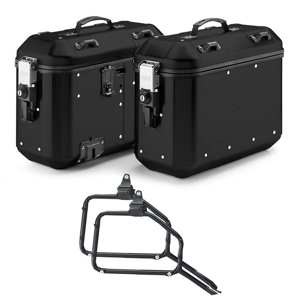 Givi DLMK36B - Bmw R 1300 Gs 2024 2025 Seitentaschen + Rahmen 36LT Schwarz-image