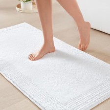 Splendor Reversible 100 Cotton Tufted Bathroom Rug-3000 GSM Hotel Quality