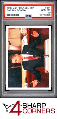2009 UPPER DECK PHILADELPHIA #314 BARACK OBAMA POP 5 PSA 10
