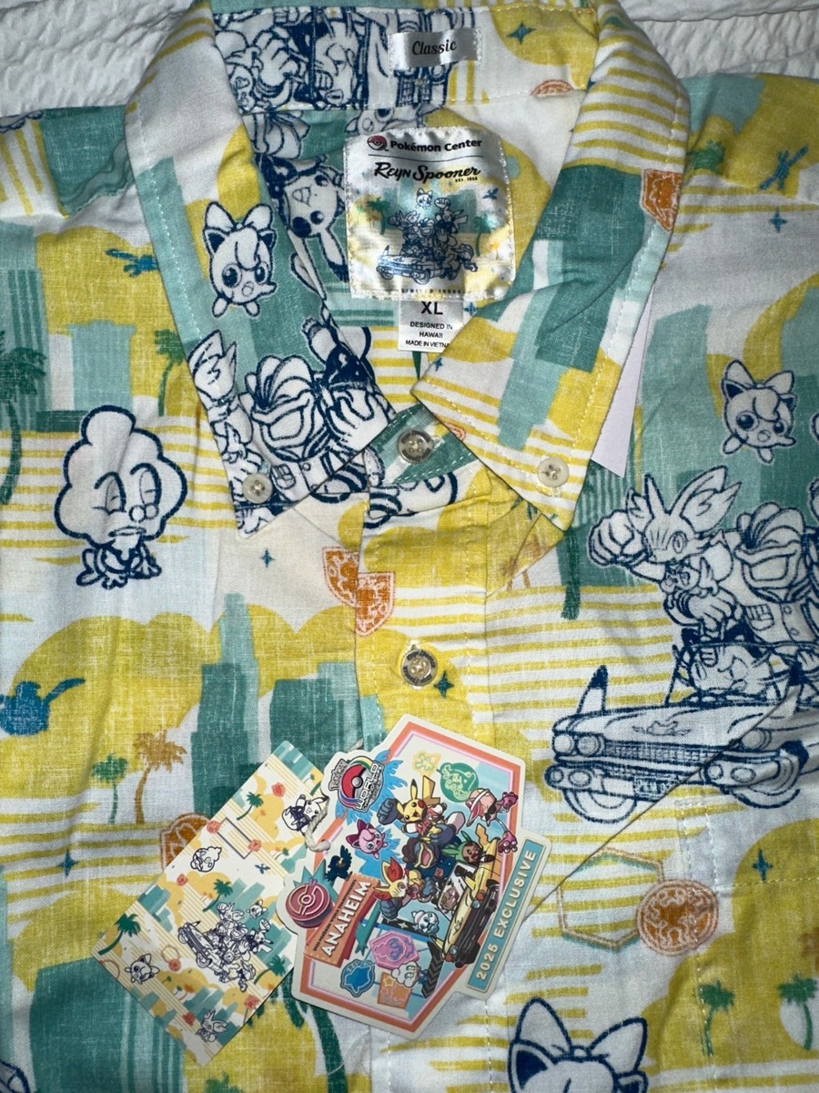 WCS 2025 ポケモン アナハイム アロハ ポロ レインスプーナー S ADULT 2XL Polo Aloha Reyn Spooner Pokemon World Championship 2025
