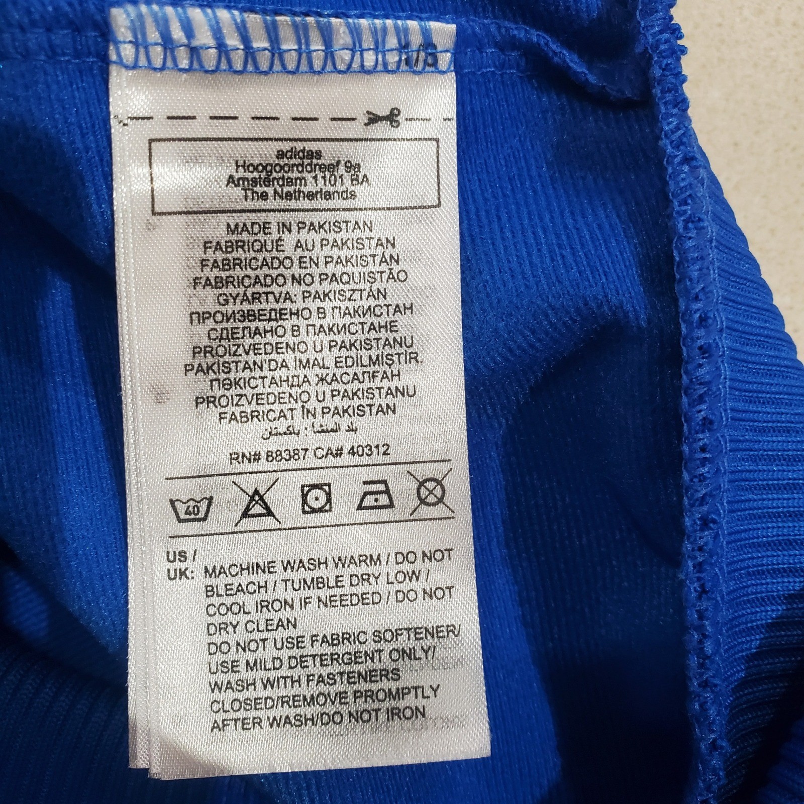 Adidas Originals Firebird Blue Track Jacket – Youth Large thumbnail 3