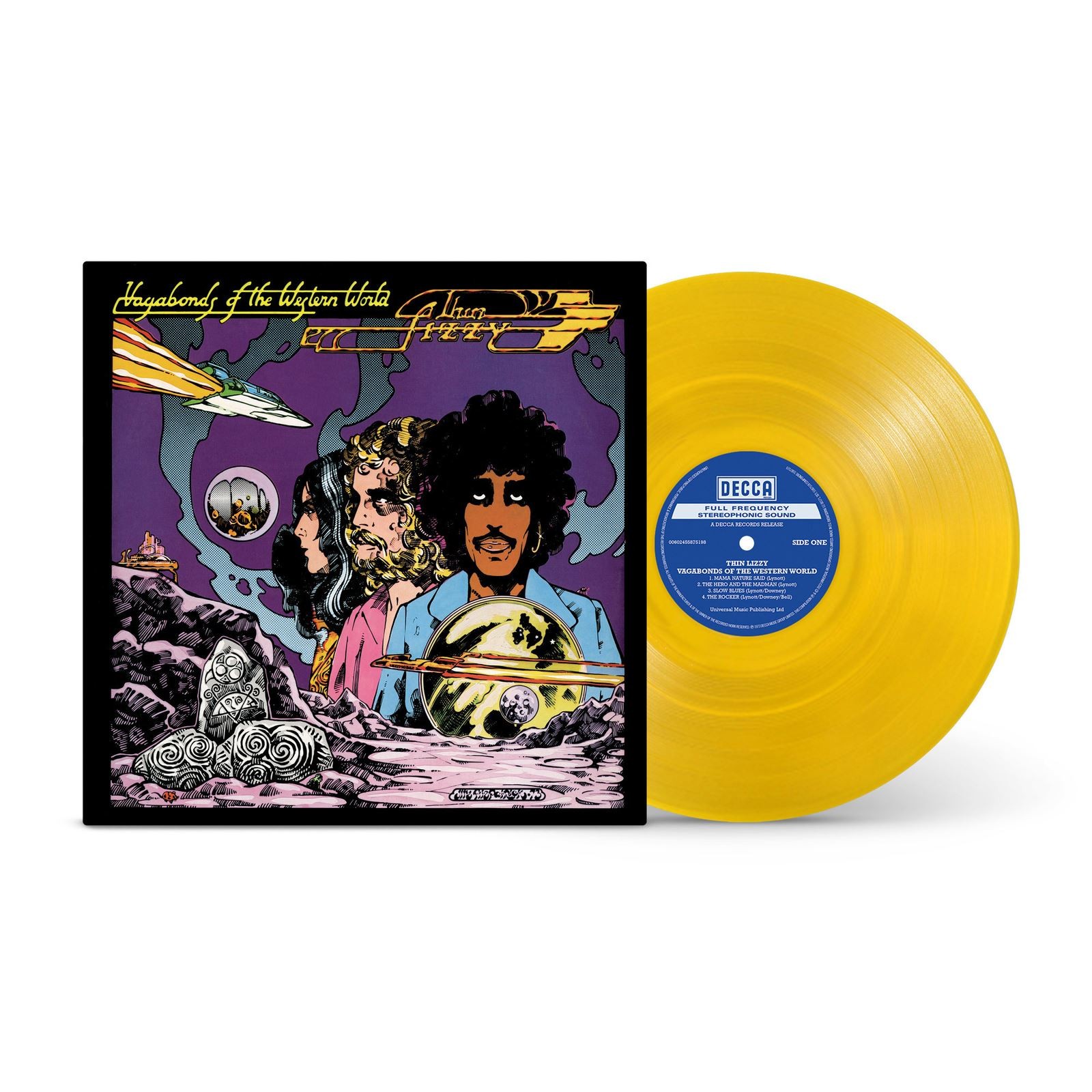 Thin Lizzy - Vagabonds of the Western World Yellow Vinyl 12"" Album