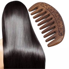 Huimuyuan Jingxian Sandalwood Combs Carved Ebony Combs Portable Hair Comsb Trave