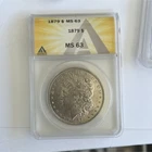 1879 Morgan Silver Dollar $1 90% Silver Philadelphia ANACS MS63