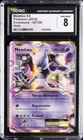 2016 POKEMON XY EVOLUTIONS HOLO #52 MEWTWO EX CGC 8