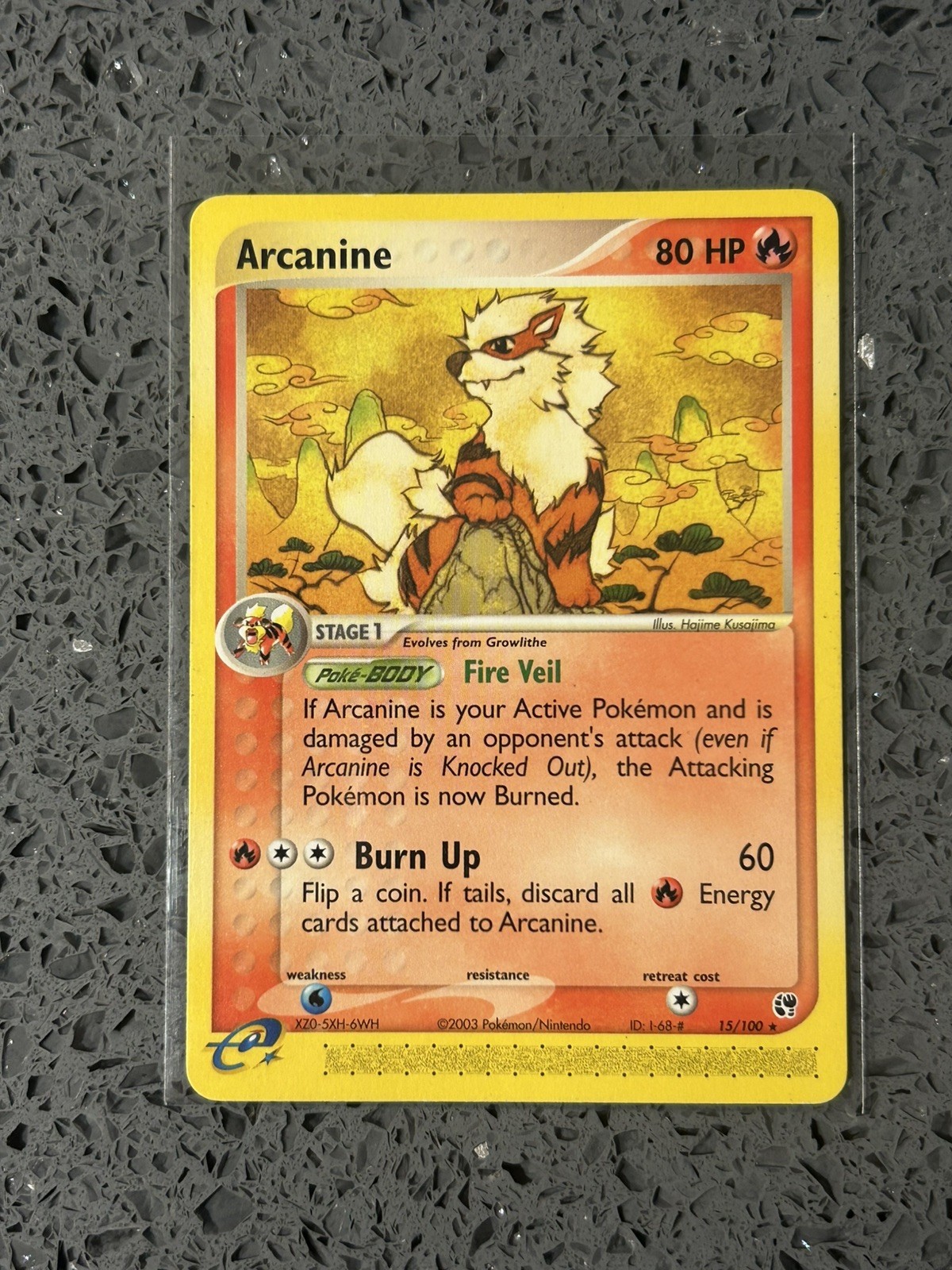 Arcanine 15/100 EX Sandstorm Regular