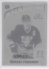 2004-05 Pacific Philadelphia Press Plate Black 1/1 Sergei Fedorov #1 HOF 0c3