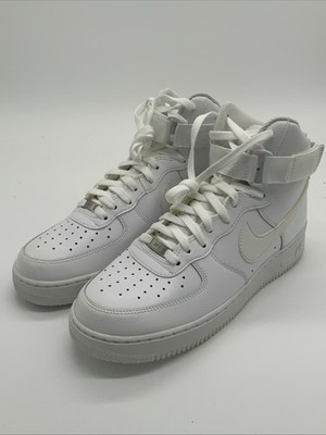 Nike Air Force 1 High 07 Men Size 9.5 White New Defects (Yellowing) 315121-115