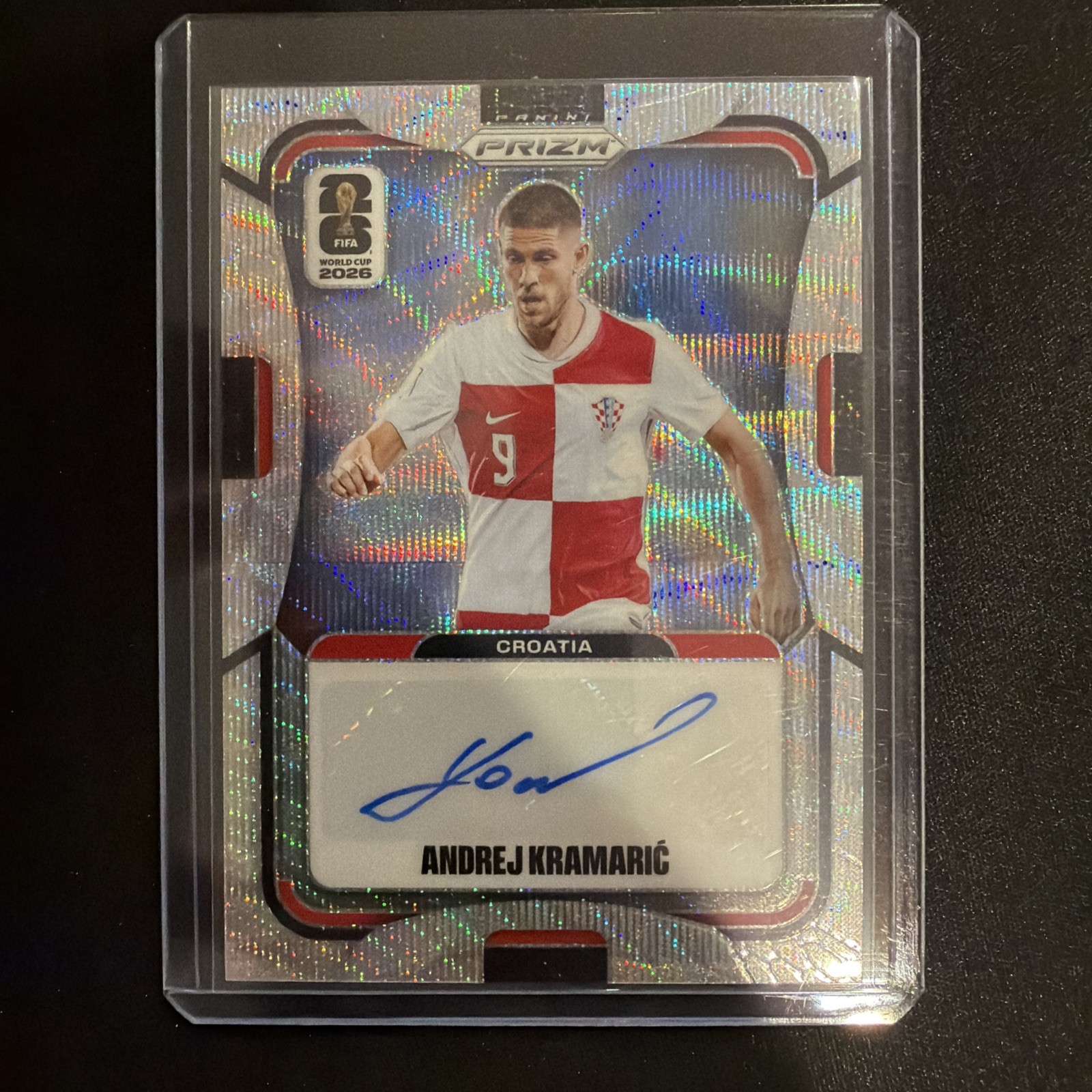2026 Prizm FIFA World Cup Andrej Kramaric Auto Silver Wave Croatia S-AK