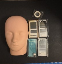 Mannequin Head Eyelash Extensions Practice Cosmetology Training supplies / used