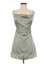 NWT PrettyLittleThing Women Silver Cocktail Dress 6