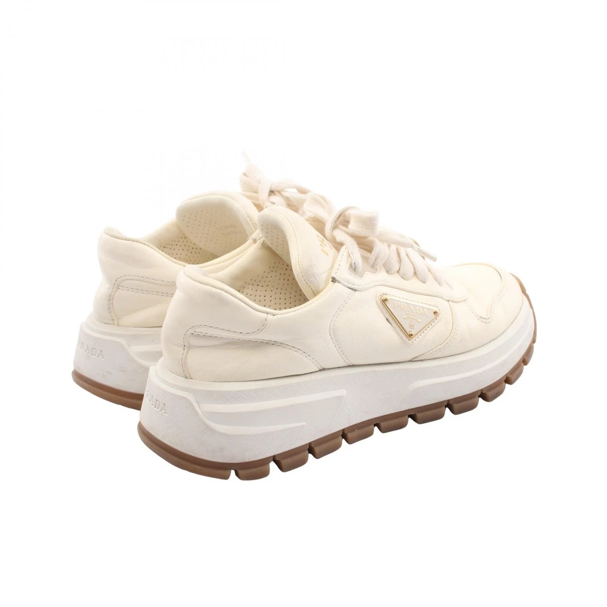 PRADA PRAX 01 Sneaker Leder weiß #36 gebraucht Damen