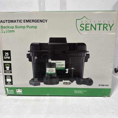 BASEMENT SENTRY 12 Volt 29Gallon Thermoplastic Battery-powered sump pump STBB100