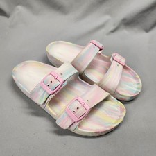 Cat  Jack Shoes Girls Double Buckle Slides Sandals Size 2