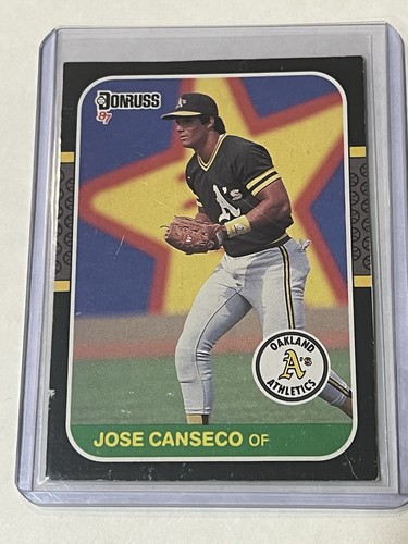 1987 Donruss #PC-12 JOSE CANSECO Box Bottom Rookie RC Handcut Athletics NM - Picture 1 of 2