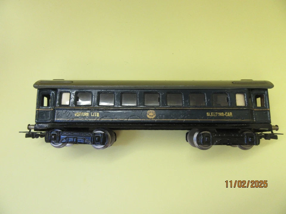 H0 - Marklin 343 战前 1908/1909 年 CIWL 金属睡眠 - 非常罕见 — 第 2/4 张图片