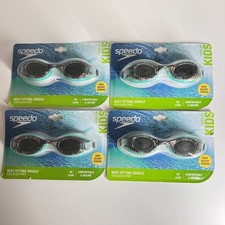Lot of 4 Speedo Kids Swim Goggles Glide Print Ages 3-6 Anti-Fog UV Protect NEW
