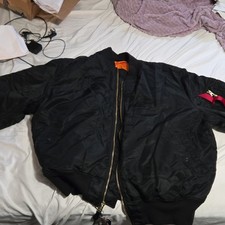 Alpha Industries Reversible Bomber Jacket Bla...