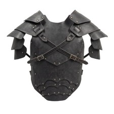 Chest Battle Gear with Shoulder Guards Layered Cosplay Chestplate Battle-Ready