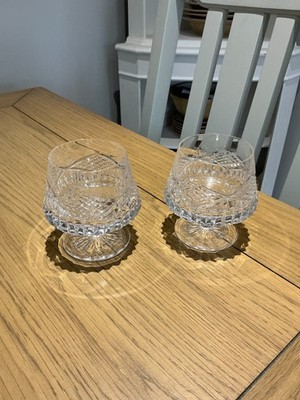 Zwei Tyrone Kristall Schnaps Gläser im Slieve Donard Muster