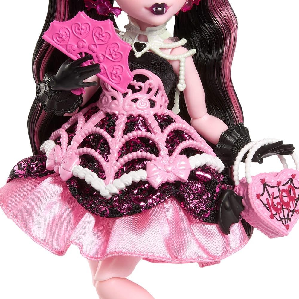 monster high party dress Amazon.com: Monster High Scary Sweet Birthday Doll, Frankie Stein in Black Party Dress with Themed Accessories Like Invite, Balloon, Toy, Lipstick and More : Toys & Games