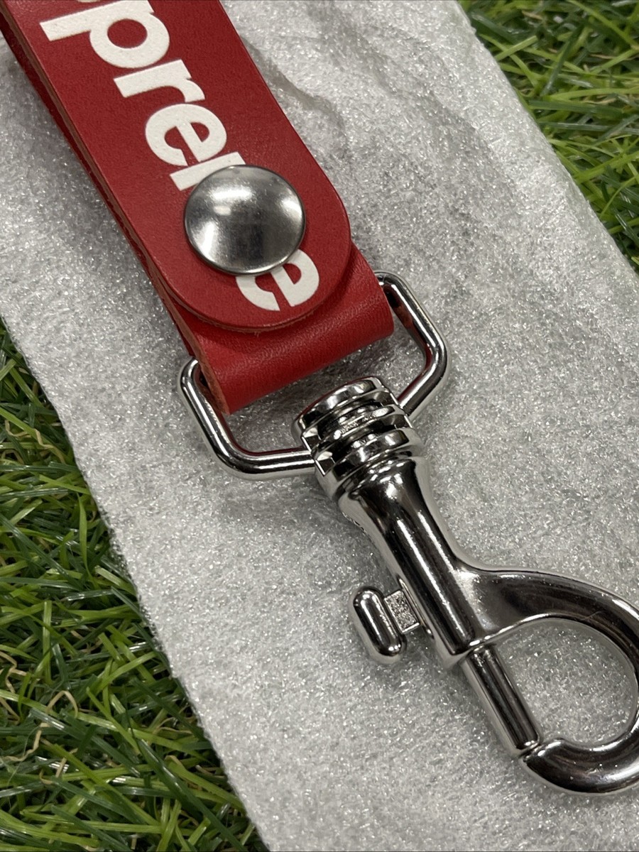 小物 Supreme Leather Key Loop Red Supreme Logo Red Leather Key loop FW21 | eBay