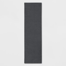 2'x7' Washable Solid Machine Tufted Runner Rug Gray - Made By Design
