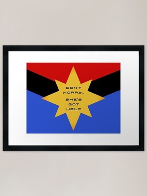 She's Got Help Gerahmter Kunstdruck Gerahmtes Wandbild Poster Leinwanddruck Bild