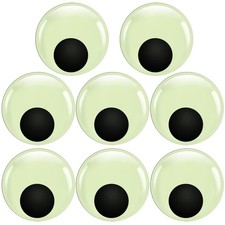 TOAOB 8pcs Luminous Large Googly Wiggle Eyes with Self Adhesive 3 Inch Giant Glo