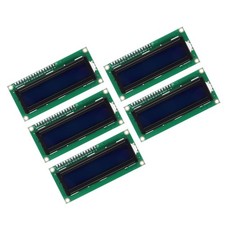 5Pcs LCD 1602 Display Module 5V with 16 Pins Blue Display Screen Backlight 16...