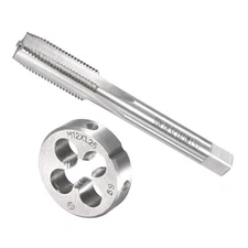 Tap and Die Set, M12 x 1.25 Thread, Screw Tap & Round Die Threading Tapping Tool