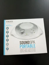 Homedics White Noise Sound Machine W/ 6 Sounds Auto Off Timer Portable New Open 