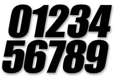 Dcor Individual Numbers 4in. - No.5 - Black Motorcycle ATV/UTV Dirt Bike 45-24-5