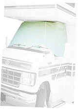 2409 White Class C Chevy 2001-2015 Windshield Cover RV Motorhome with Mirror