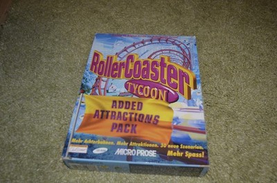 RollerCoaster Tycoon - Added Attractions Pack - BIG BOX - Windows 95 98